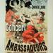 Poster advertising an 'Ambassadors' Concert', Champs Elysees, Paris